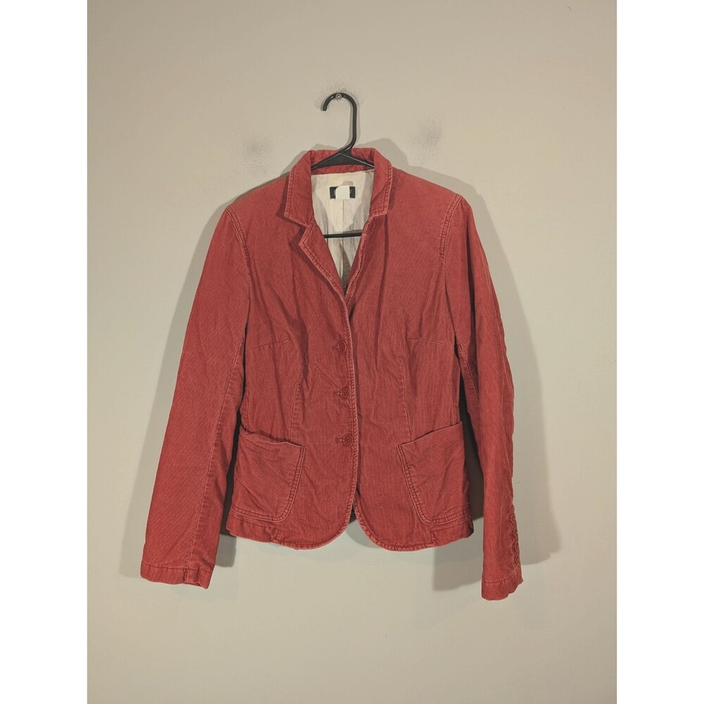 J Crew Womens Terracota Corduroy Blazer Sz S Academia Preppy Vintage Business